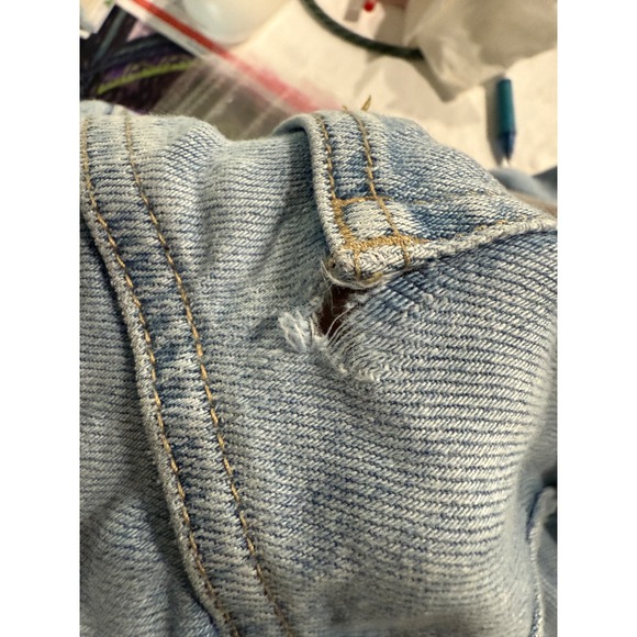 Pilcro and the Letterpress‎ Slim Boyfriend Jeans Wash Size 29 Patched Distressed - Picture 4 of 9